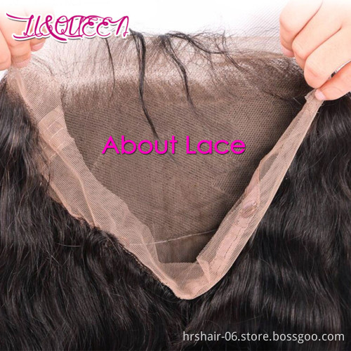 Wholesale 360 lace frontal closure Virgin Brazilian Human Hair 22 x 4  human hair crochet frontal closure